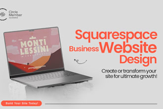 create or redesign squarespace business website