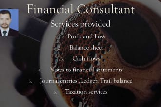 prepare balance sheets,profit loss, and cash flows statements