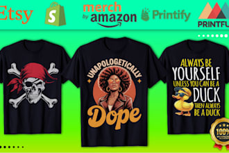 do custom merch graphic t shirt design for your brand