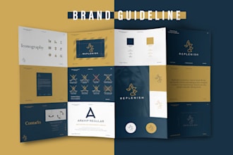 design brand style guide and minimalist business logo design