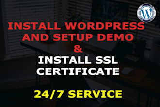 install wordpress, install SSL and configure wordpress fix errors, bugs