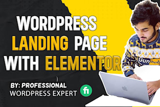 design wordpress or framer landing page