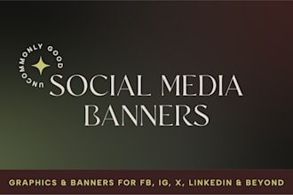 design a web banner or facebook cover photo