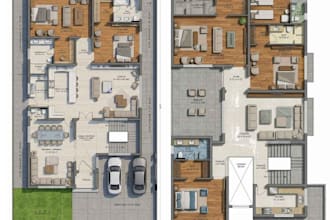 provide architectural floor plans and detailed drawings