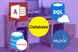 make database projects with frontend in ms access, mysql