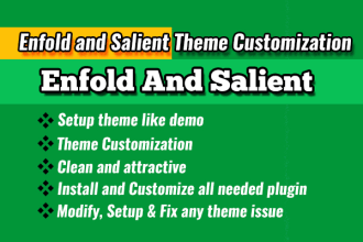 customize enfold and salient theme