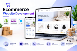 develop and design an ecommerce website