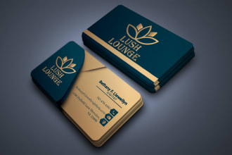 do luxury business card design or visitor card in 2 hours