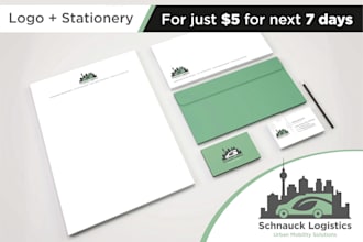 do business stationery design with custom logo