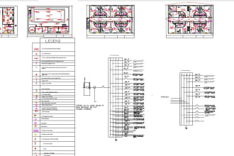 do electrical design and with load calculation then design with autocad