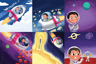 do draw kids illustration