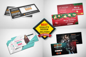 design gift card, discount voucher and membership card