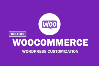 fix woocommerce issues, customize shop, checkout, cart and shipping