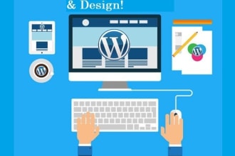 create wordpress website, landing page