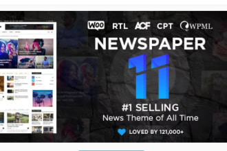 design responsive wordpress blog magazine, newspaper website