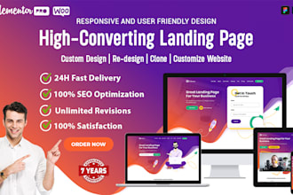 design a responsive wordpress  landing pages
