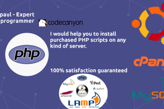 setup and install purchased PHP scripts on a server for you