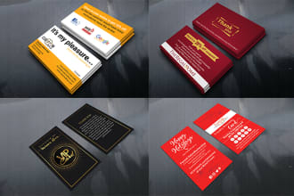 design social review card, vip, holiday and thank you card