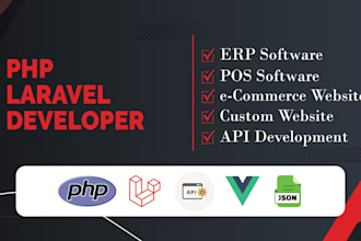 develop secure and advanced website using PHP laravel and bug fix