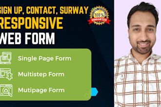 do sign up, contact, surway responsive web form