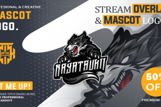 make profesional custom logo esports or sport