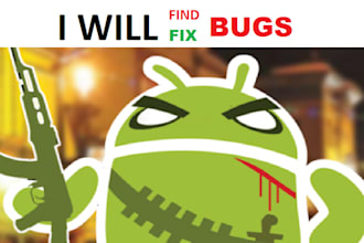 test, debug, bug fix android app reskin and customization