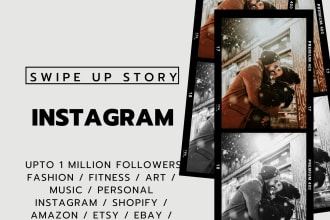 do instagram swipe up story shoutout to 1m fashion followers