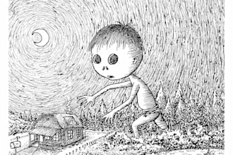 make hand drawn pen illustration for your book, poet, cover