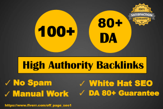 create 100 high da authority backlinks