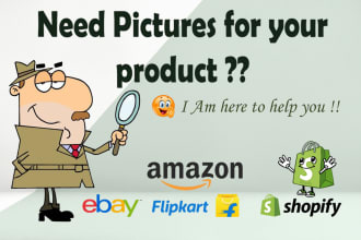 find product pictures for your amazon,shopify,ebay website