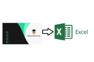 enter business cards details in organized excel