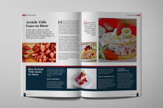 design a professional magazine, brochure or book layout