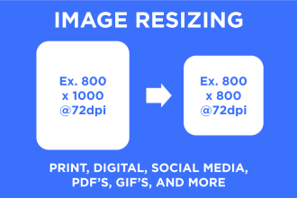 resize any image for web, print, instagram, facebook, or twitter