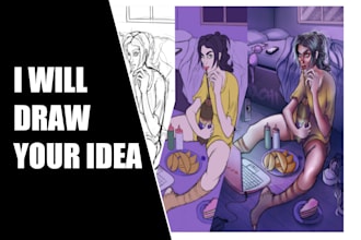 draw a illustration for comercial or personal use