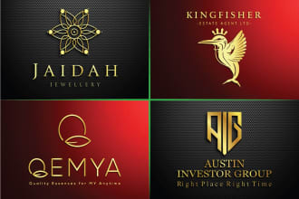do a modern, minimalistic, heraldic luxury logo design