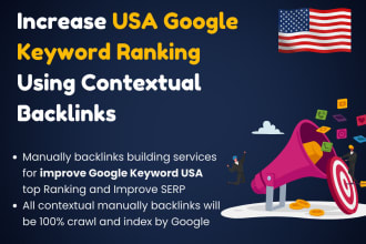increase USA google keyword ranking using contextual backlinks