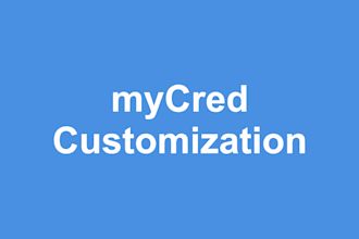 customize the mycred plugin for you