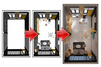create 2d or 3d floorplan visualization in 10 hours