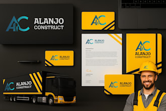 design a modern logo with a brand kit and book style guide