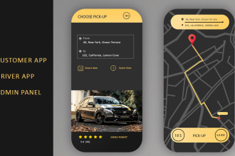 develop logistics app with admin panel and driver app