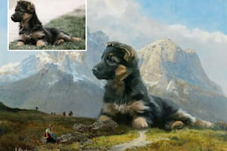 do a custom pet portrait, dog portrait, cat portrait