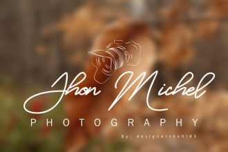 make best professional photography logo or  signature for you