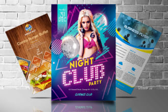 design eye caching flyer design, leaflet, brochure,  poster