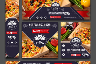 design a professional web banner, header, fb cover, ads