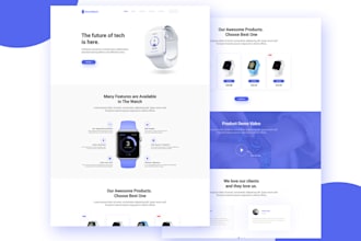 create UI UX designs for websites and landing pages in figma