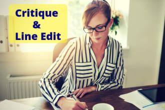 critique and line edit your book blurb, synopsis or outline