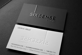 Best Deals!  design 2 double sided killer embossed business card