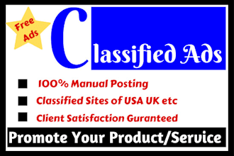 post your link in  top high da usa classified ads sites manually