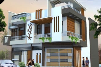 create fantastic house plans, 3d elevation design rendering