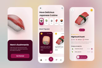 design professional UI UX for ios and android app